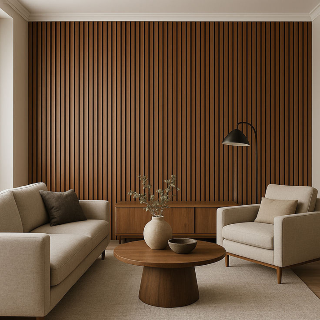 DECORAMIO® Panel acústico flexible de lamas – 270 × 110 cm